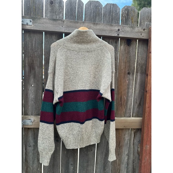 Vintage Eddie Bauer Shawl Neckline Sweater Mens Large WOOL - Picture 6 of 6
